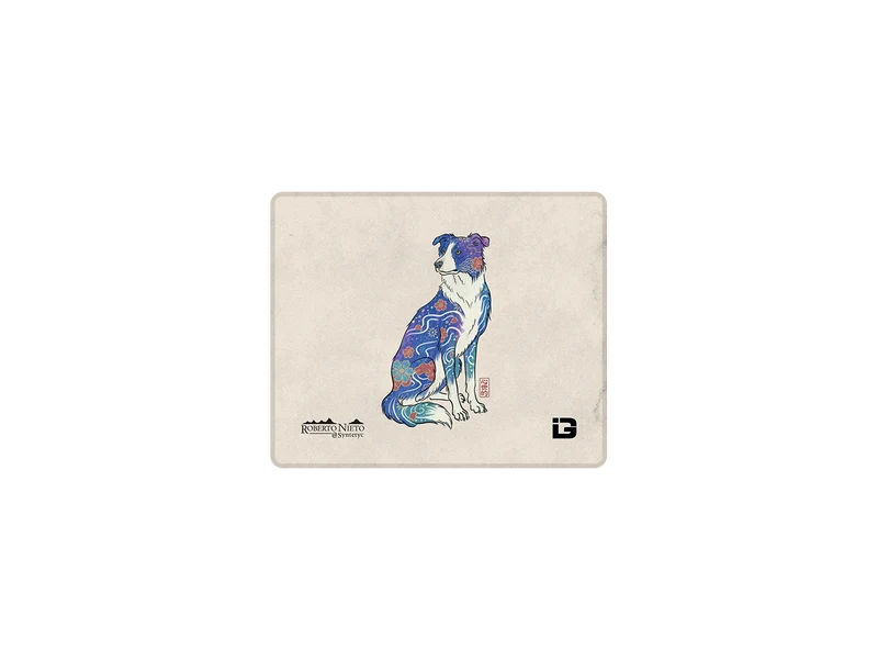 Floral Border Collie