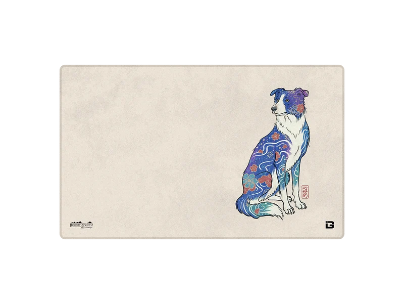 Floral Border Collie