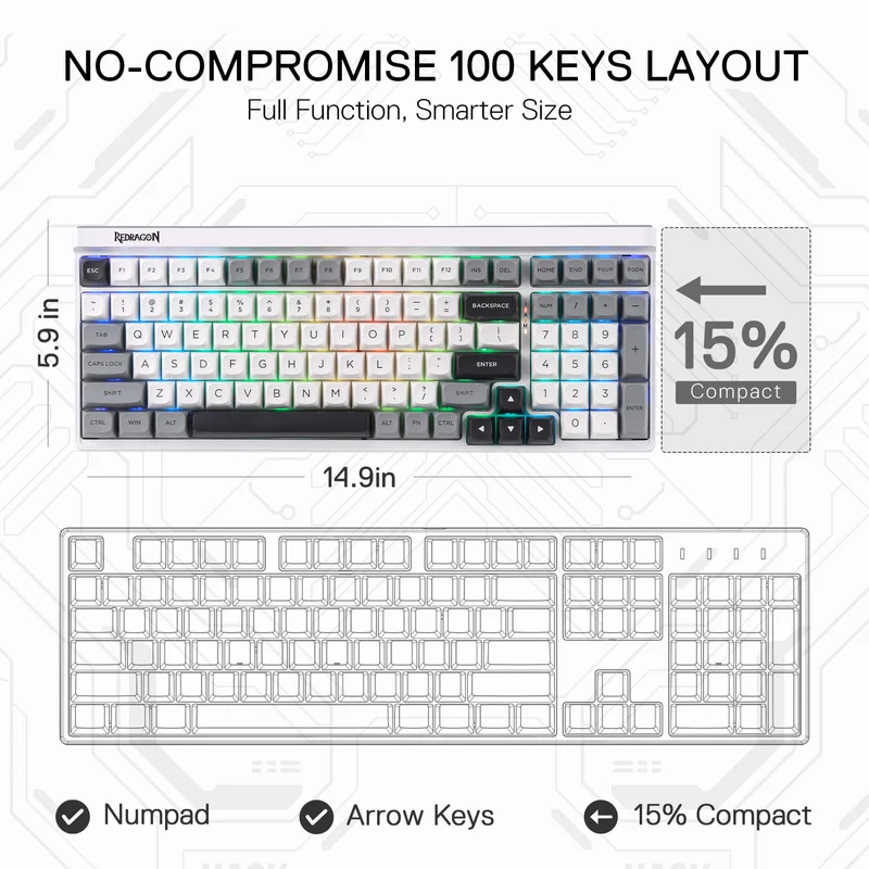 GAREN K656 PRO (MoonDust Gray)
