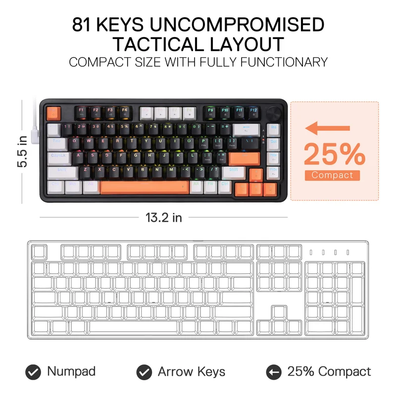 LANDSHAKER K714 (Magnetic Hall Effect Keyboard)