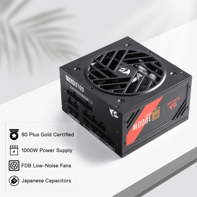 MASTER RGPS PRO 1000W 80 Plus® Gold ATX 3.1 PSU (Black & White)