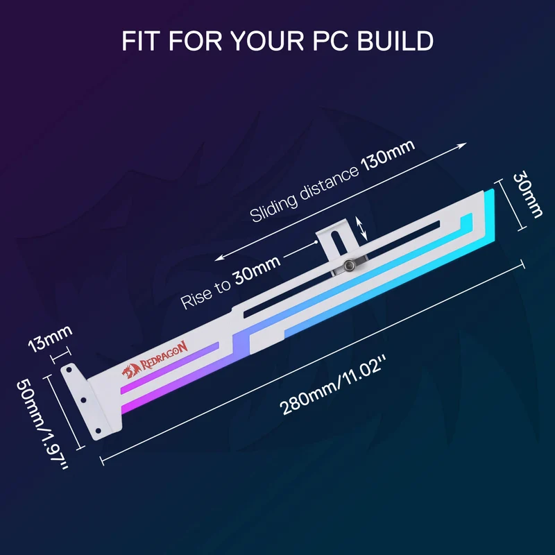 GCP03 ARGB GPU Support Bracket