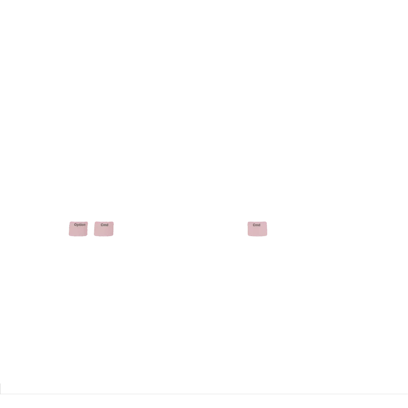 Keycaps Basics Potion Pink US