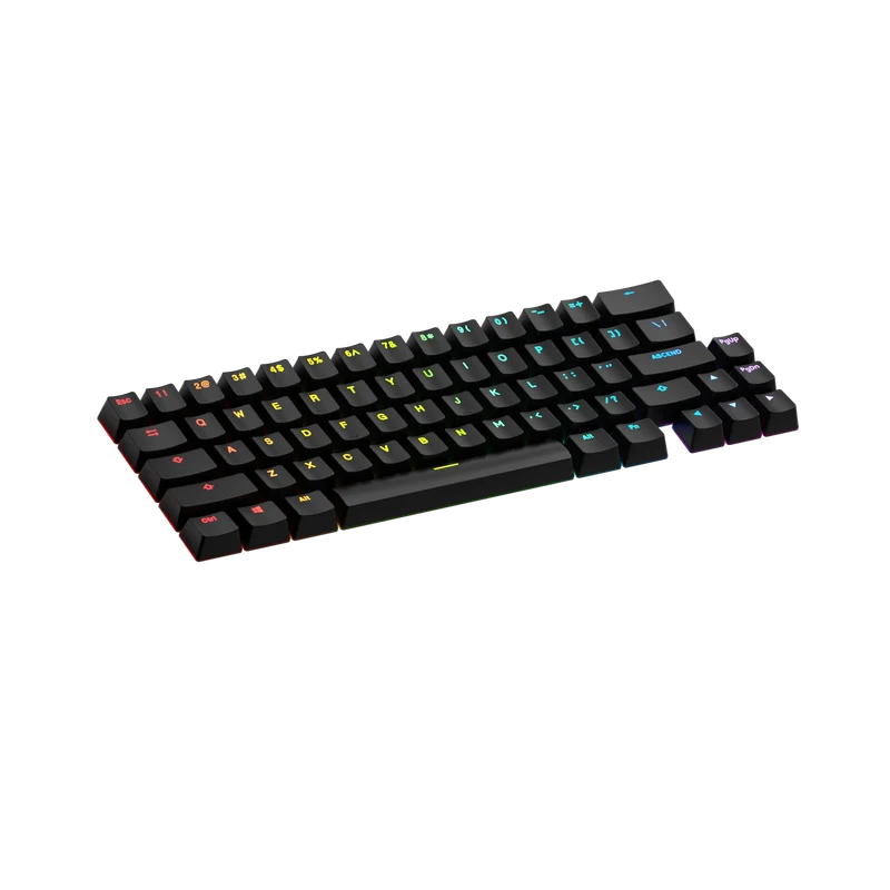 Keycaps Backlit Black US