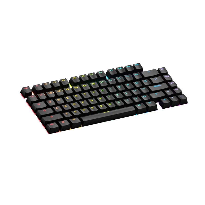Keycaps Backlit Black US