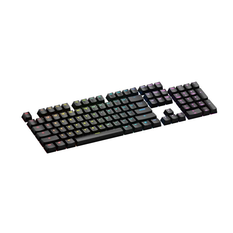 Keycaps Backlit Black US