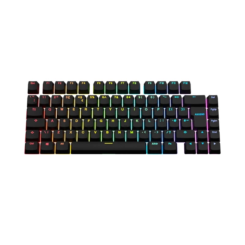 Keycaps Backlit Black UK