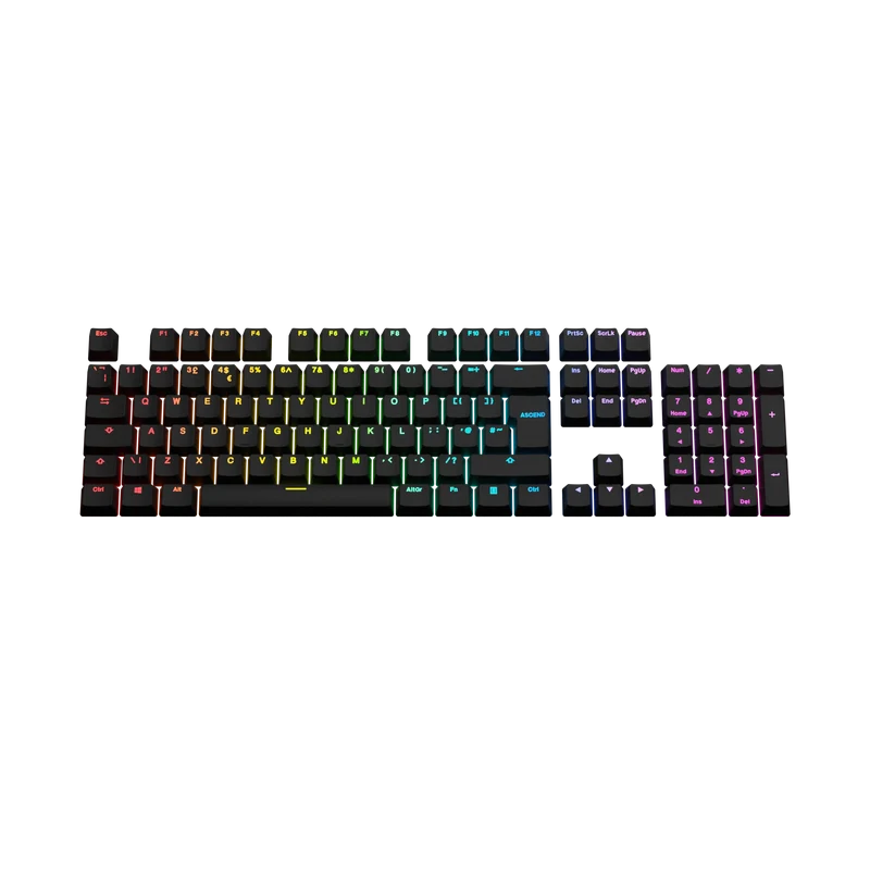 Keycaps Backlit Black UK
