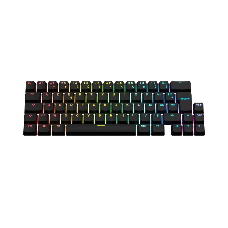 Keycaps Backlit Black FR