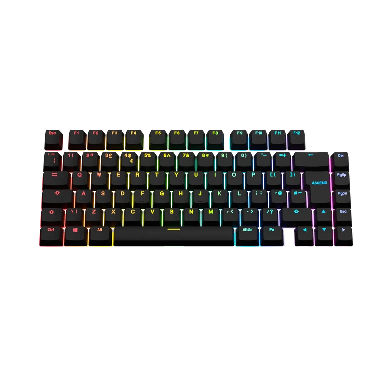 Keycaps Backlit Black FR