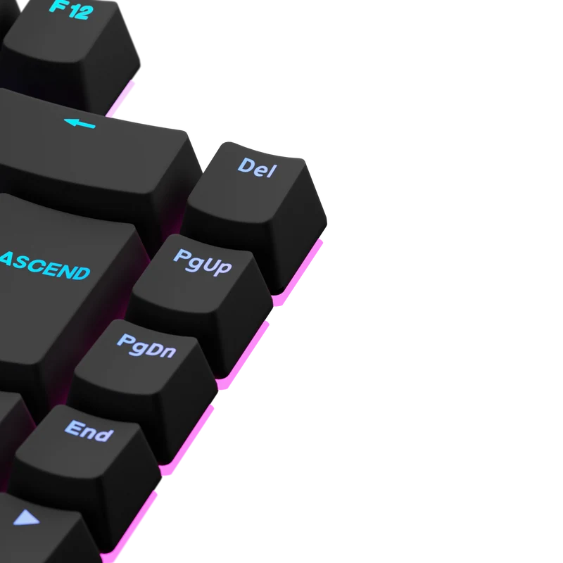 Keycaps Backlit Black FR