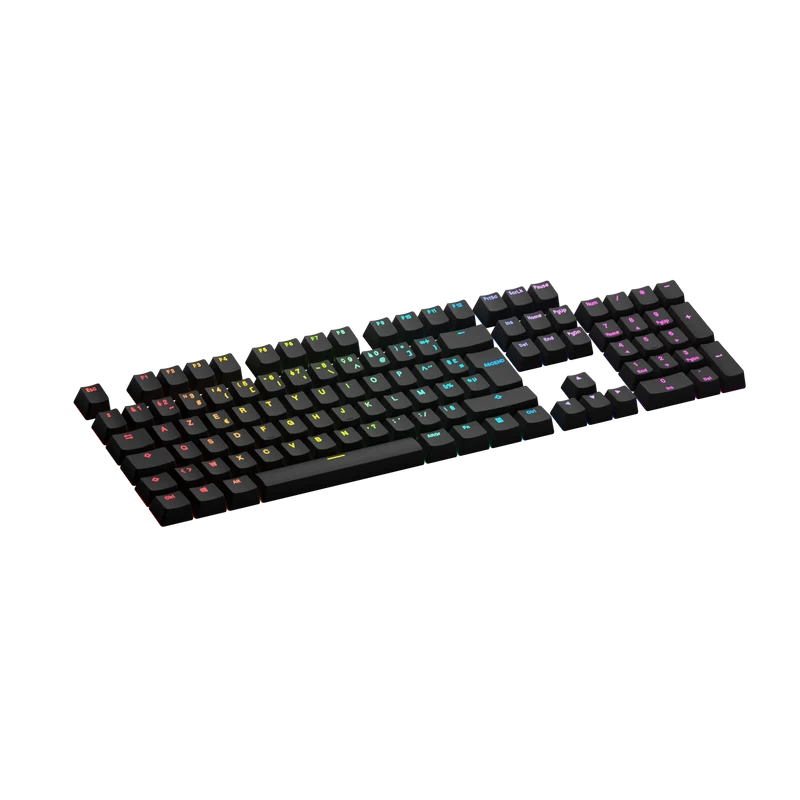 Keycaps Backlit Black FR
