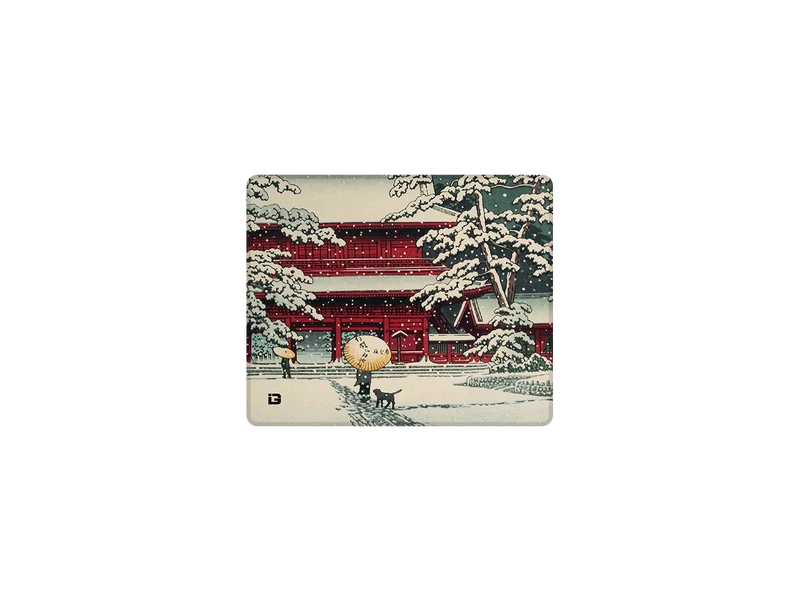 Schnee im Tempel