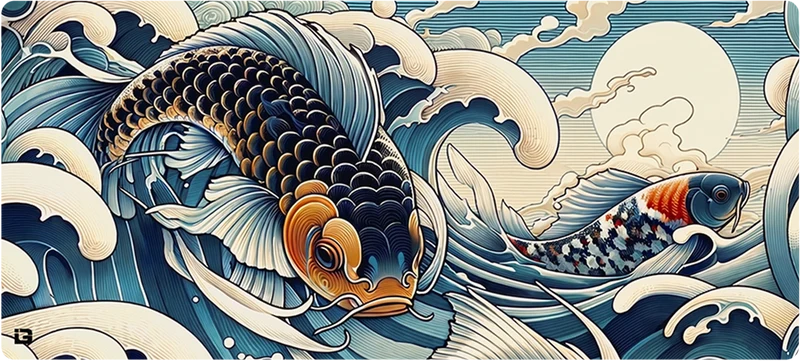 Goldener Koi