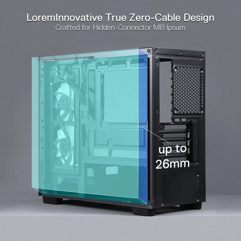 GRINDOR GC218M M-ATX Gaming PC Case