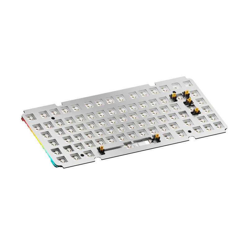 GMMK 3 Switch Plate 75% Aluminum Silver ISO