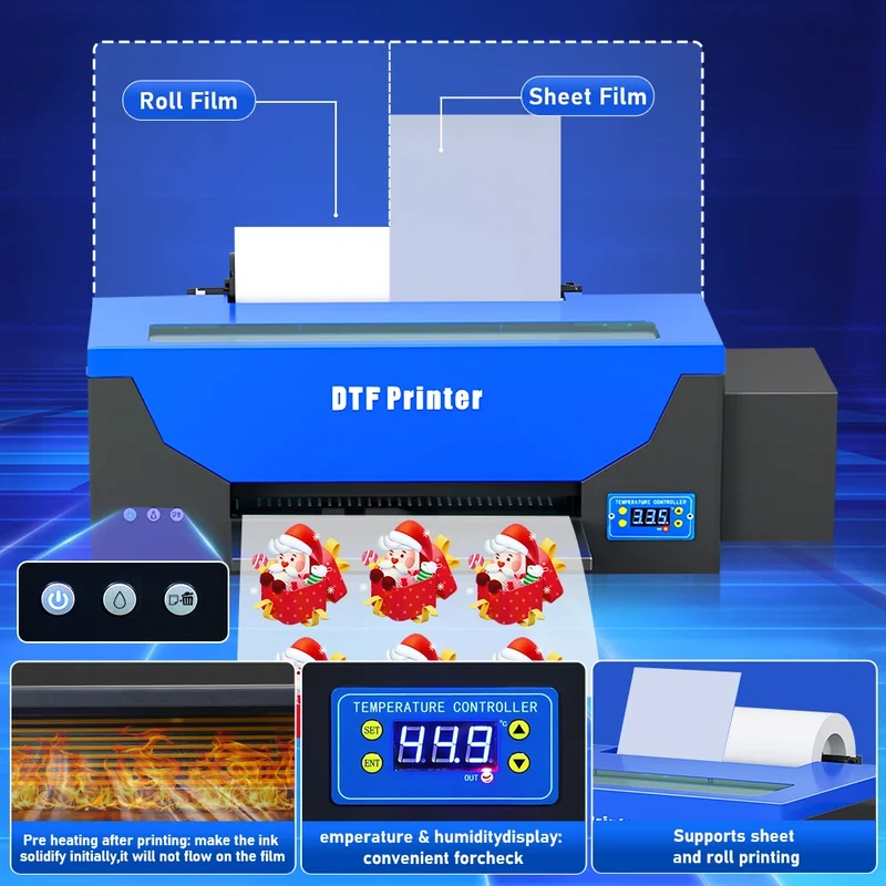 Dtf Roll A3 & Oven t Shirt Digital Printing Machine Dtf 1390 Film Sticker Impresora Transfer Textil Dtf Printer CE Certified