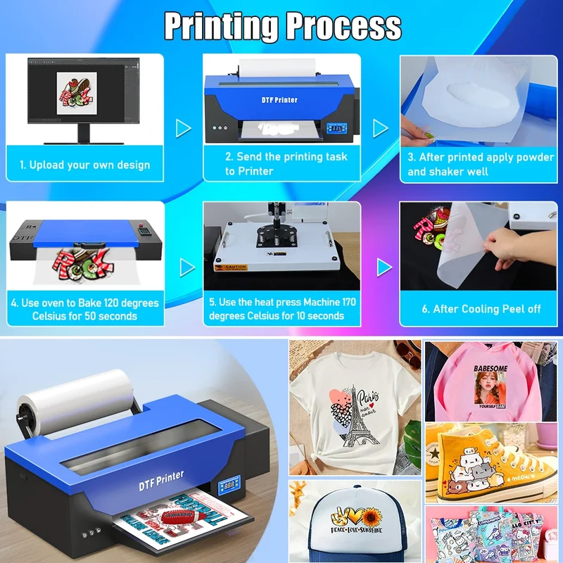 Dtf Roll A3 & Oven t Shirt Digital Printing Machine Dtf 1390 Film Sticker Impresora Transfer Textil Dtf Printer CE Certified