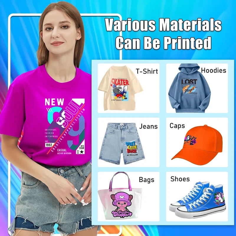 Dtf Roll A3 & Oven t Shirt Digital Printing Machine Dtf 1390 Film Sticker Impresora Transfer Textil Dtf Printer CE Certified