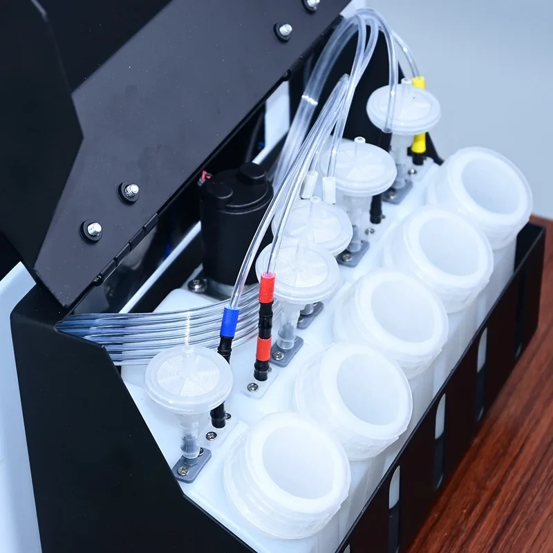 A3size Dtf Printer R1390 with Oven Machine with 100pcs A3size Film with 600ml DTF Ink with 1kg Powder