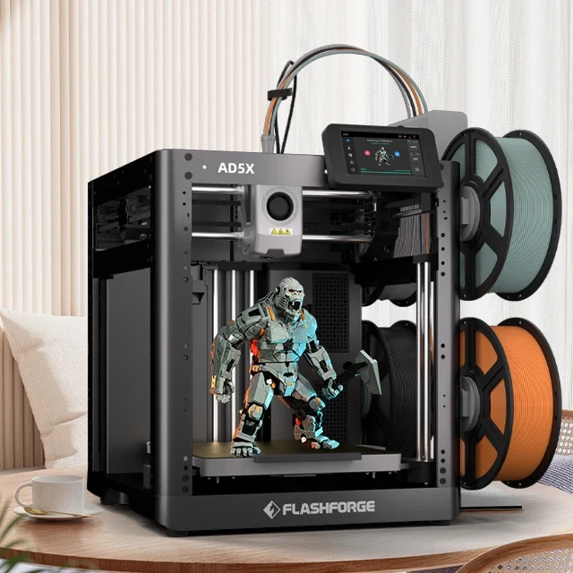 Flashforge 600mm/s Fast Speed USB Auto-Leveling FDM 3D Printer for Construction Industry for Shops & Labs-1-Year Warranty