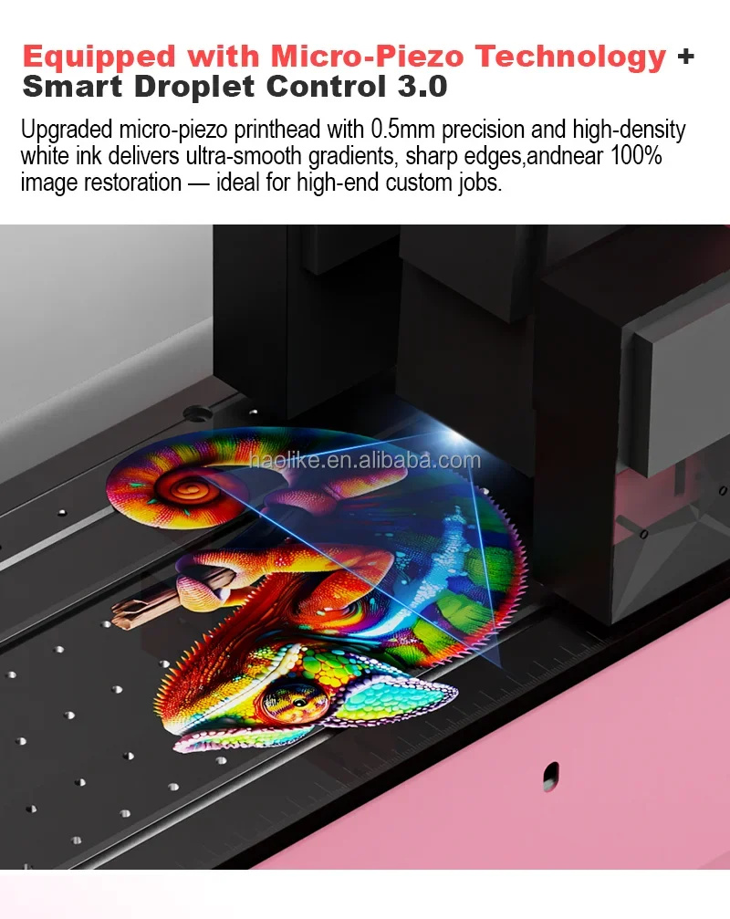 Haolic Automatic UV DTF Roll-to-Roll Printer Machine New 1 Year Warranty UV Ink Long-Term Use Durability