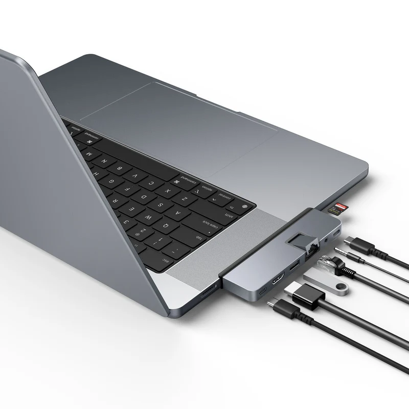 HyperDrive DUO PRO 7-in-2 USB-C Hub - Grau