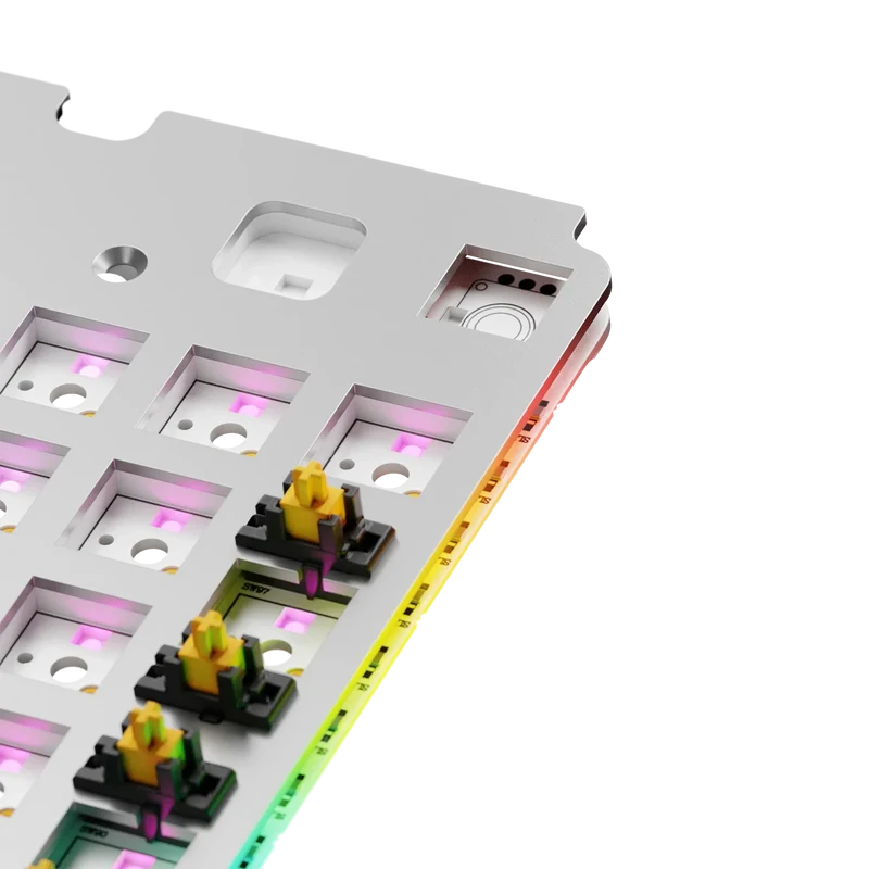 GMMK 3 Switch Plate 100% Aluminum Silver ISO