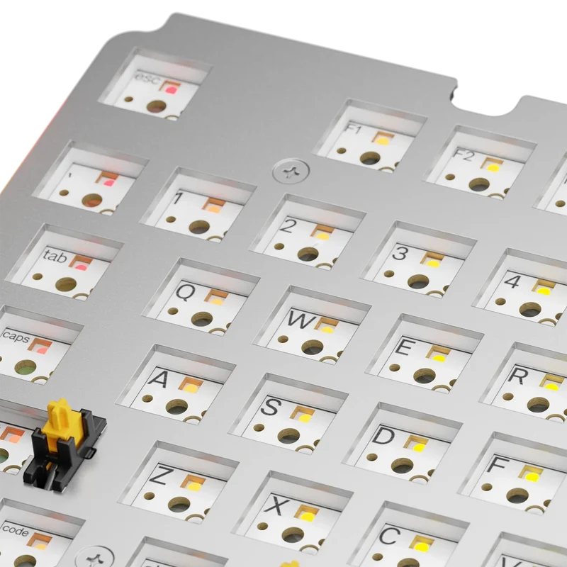 GMMK 3 Switch Plate 100% Aluminum Silver ANSI