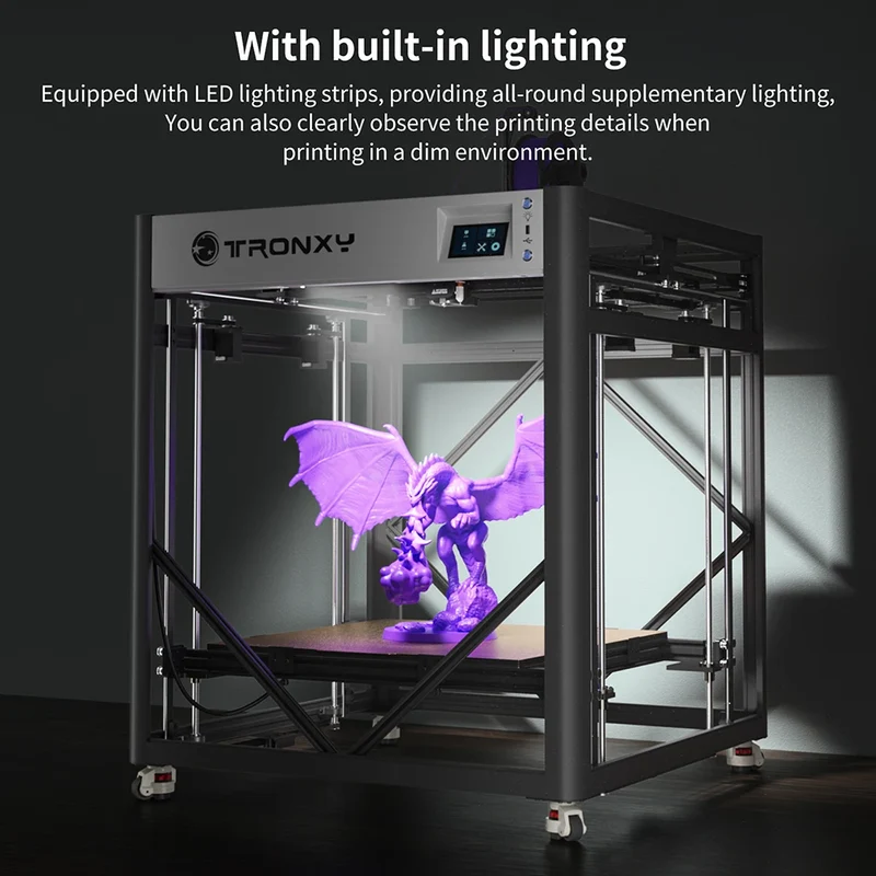 VEHO 600A Enclosure Big Size Klipper High Speed FDM 3D Drucker Auto Leveling Imprimante Impresora 3D Printer Machine