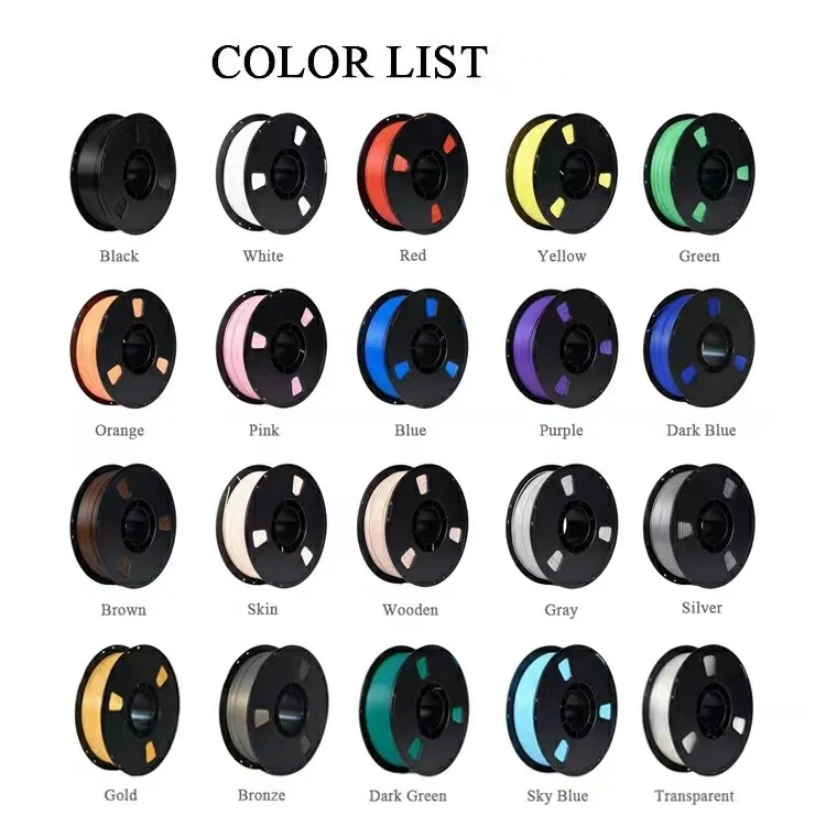 High Quality 1kg PLA 1.75mm New Condition 3D Printer Filaments for Home Use Printing Shops Restaurant Hotels Printing Filament