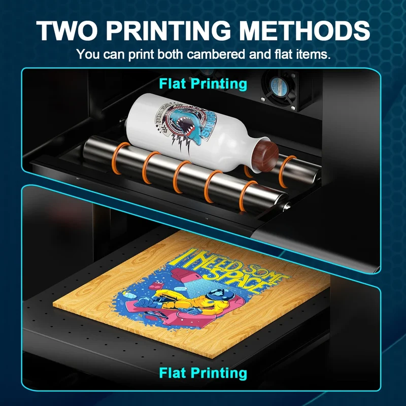 UV Flatbed Printer L805 A1630 Varnish Uv Dtf Machine Id Card Printer A4 Phone case Acrylic Sticker Printer for Small Business