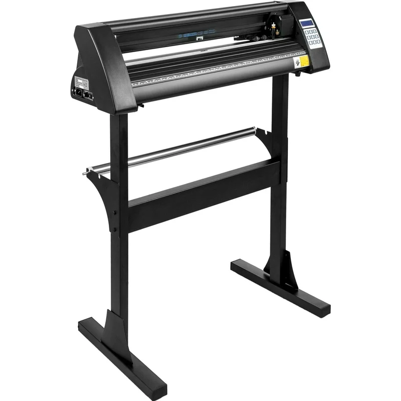 28Inch 720MM Max Paper Feed Printer Cutting Plotter Vinyl Cutter Machine with Computer Windows Software 3 Blades LCD Screen