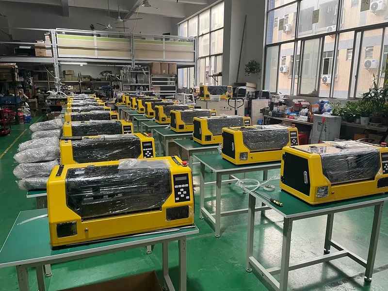 Two XP600 DTF Transfer Printer Impresora Cold Peel Glitter PET Film Top A3 Size 45 500ml Clothes Printing Machine Set New 1 Year