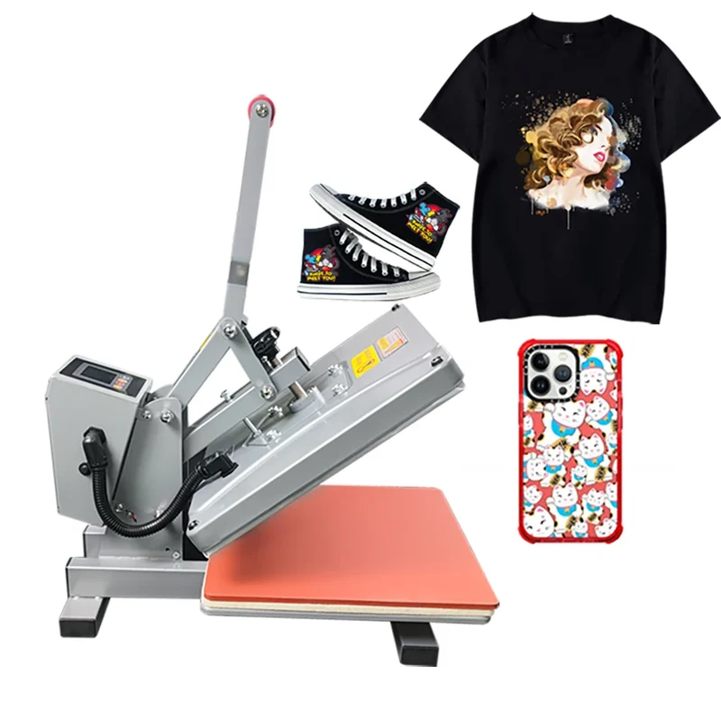 38cm*38cm Mini Flatbed Industrial Heat Press Machine for Digital Printing Print Sports and Team Apparel Easy to Use