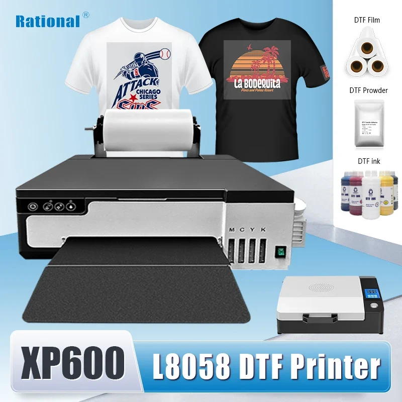 DTF Printer Xp600 Pet Film Dtf Printer A3 A4 Digital DTG t Shirt Textile Printing Machine XP600 DTF Printer