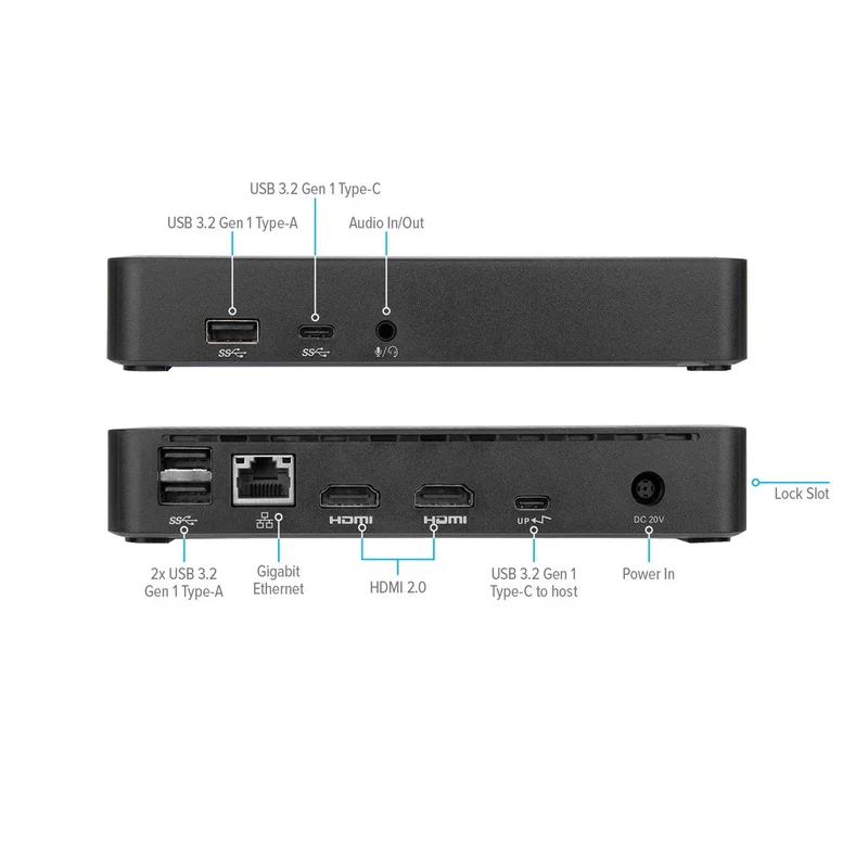 Universelle USB-C DV4K Dockingstation mit 65 W Stromversorgung