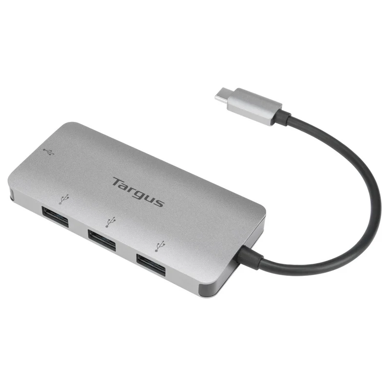 4-in-1 USB-C Port auf USB-A 3.0 Ports kompatibel mit Windows®, MacOS® und Chromebook