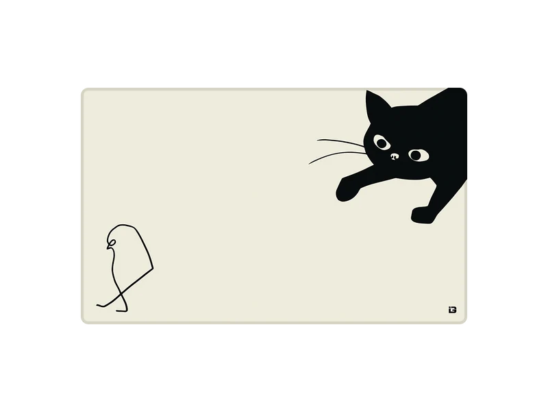 Katze und Vogel