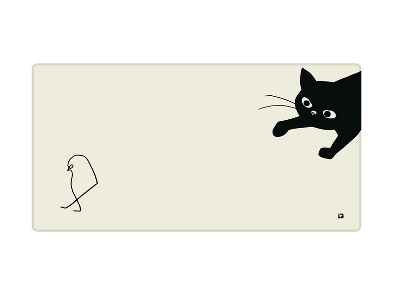 Katze und Vogel