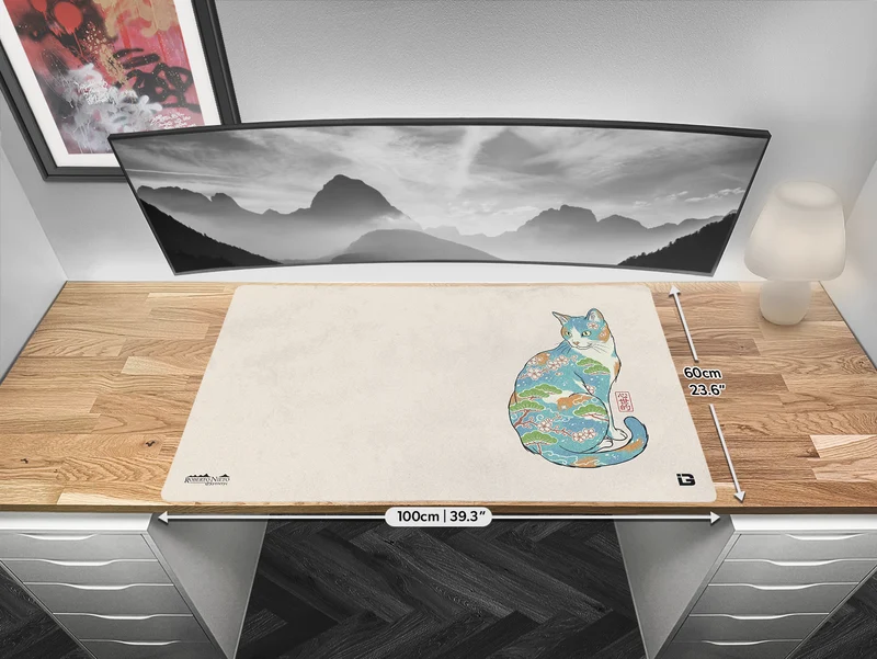 Ukiyo Blaue Katze