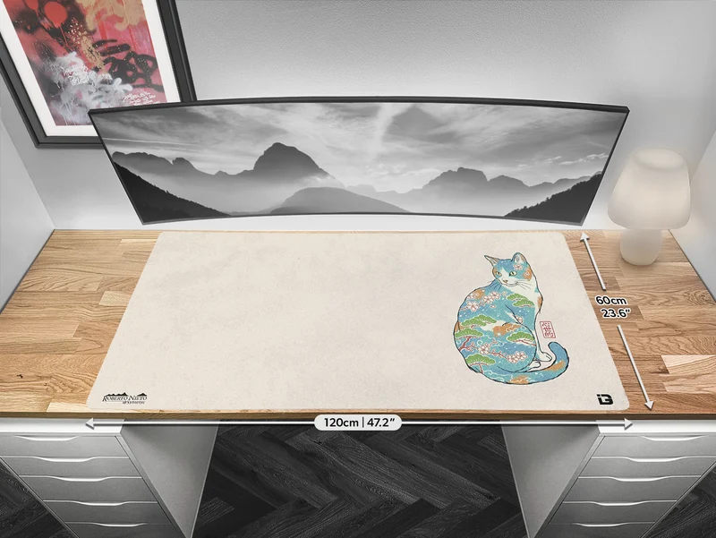 Ukiyo Blaue Katze