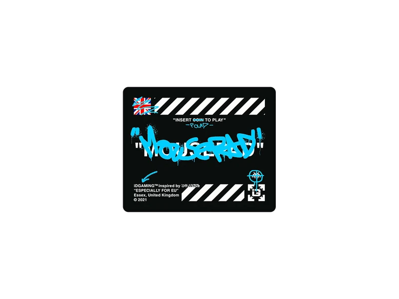 Graffiti-Mauspad Schwarz