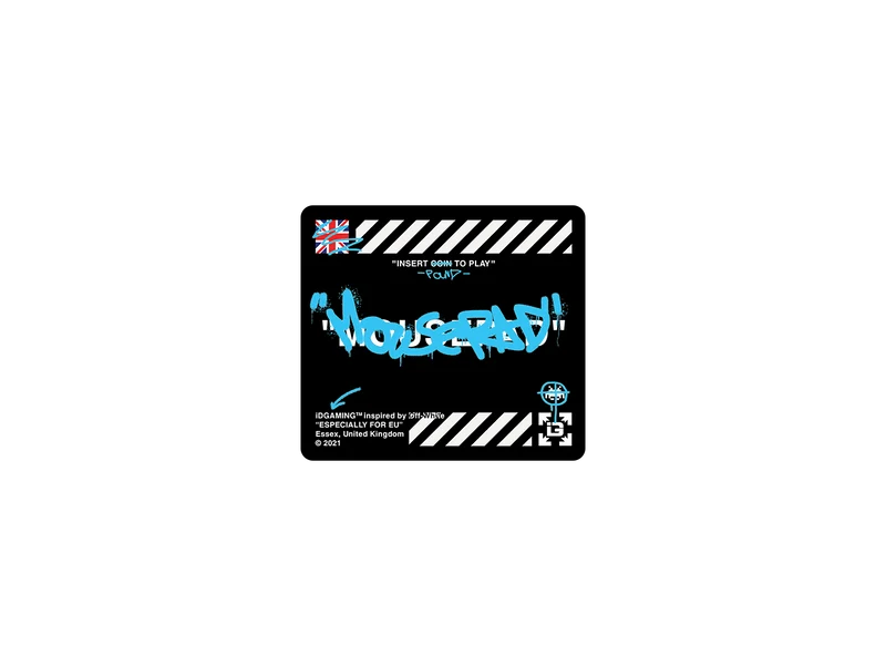 Graffiti-Mauspad Schwarz