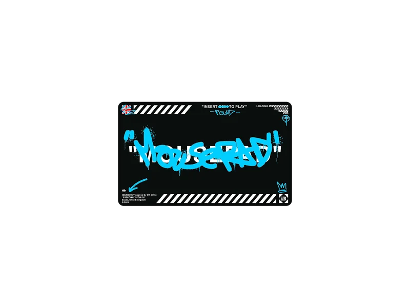 Graffiti-Mauspad Schwarz