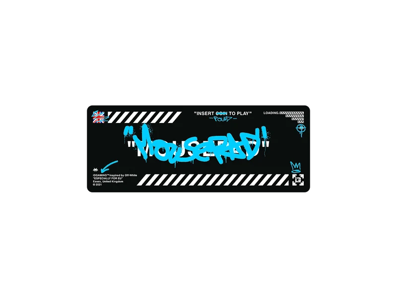 Graffiti-Mauspad Schwarz