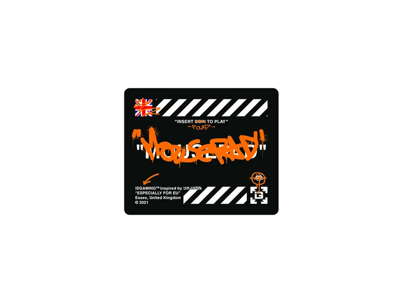 Graffiti-Mauspad Schwarz