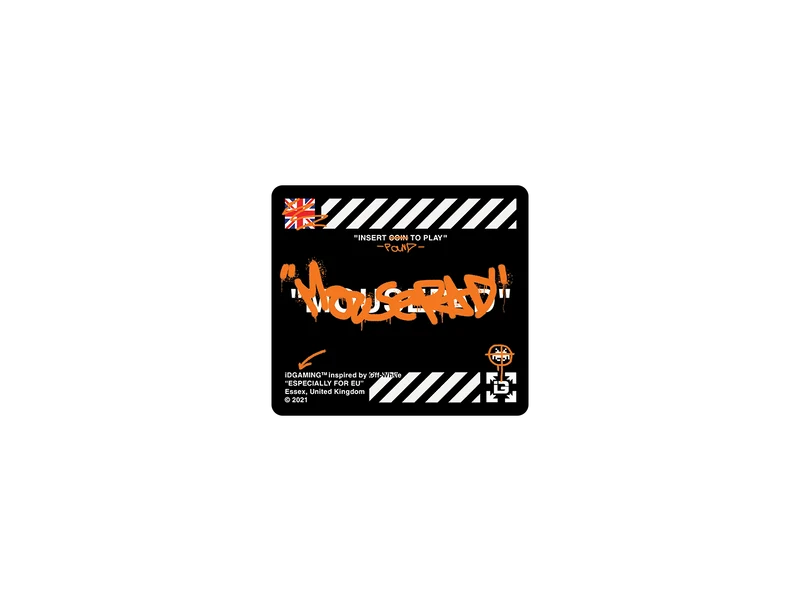 Graffiti-Mauspad Schwarz