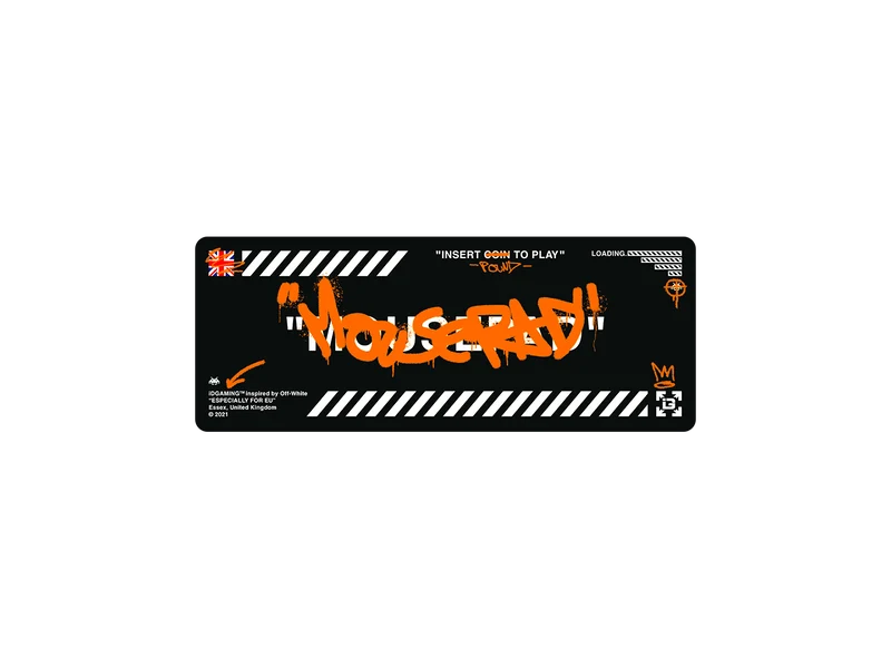 Graffiti-Mauspad Schwarz