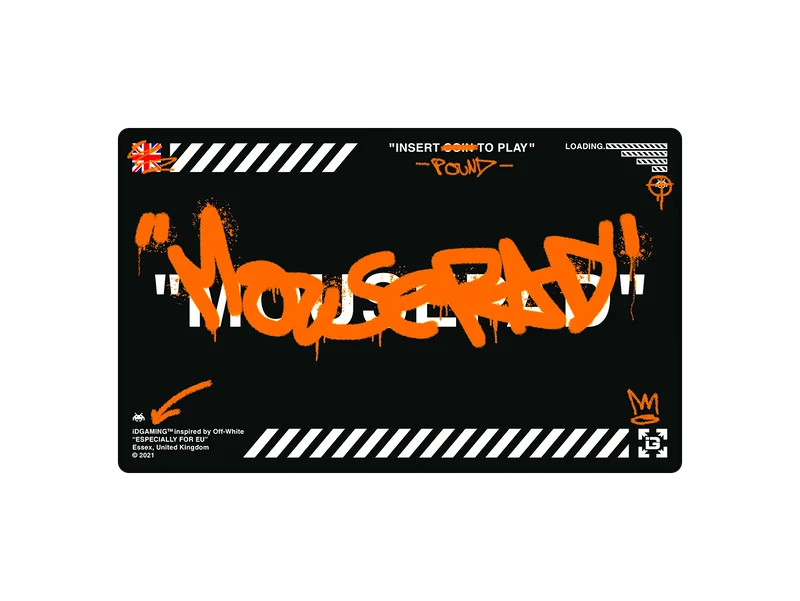Graffiti-Mauspad Schwarz